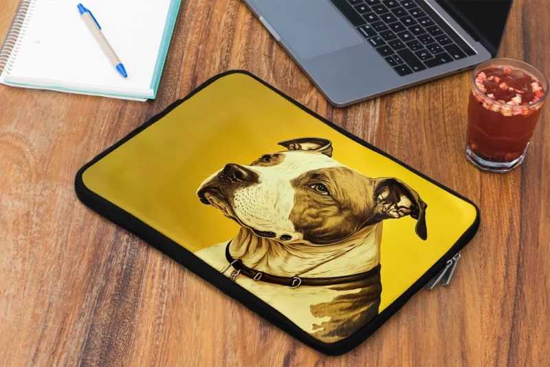 American Staffordshire Dog in Solitude Laptop Sleeve 2
