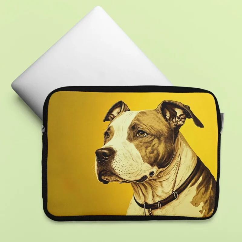 American Staffordshire Dog in Solitude Laptop Sleeve