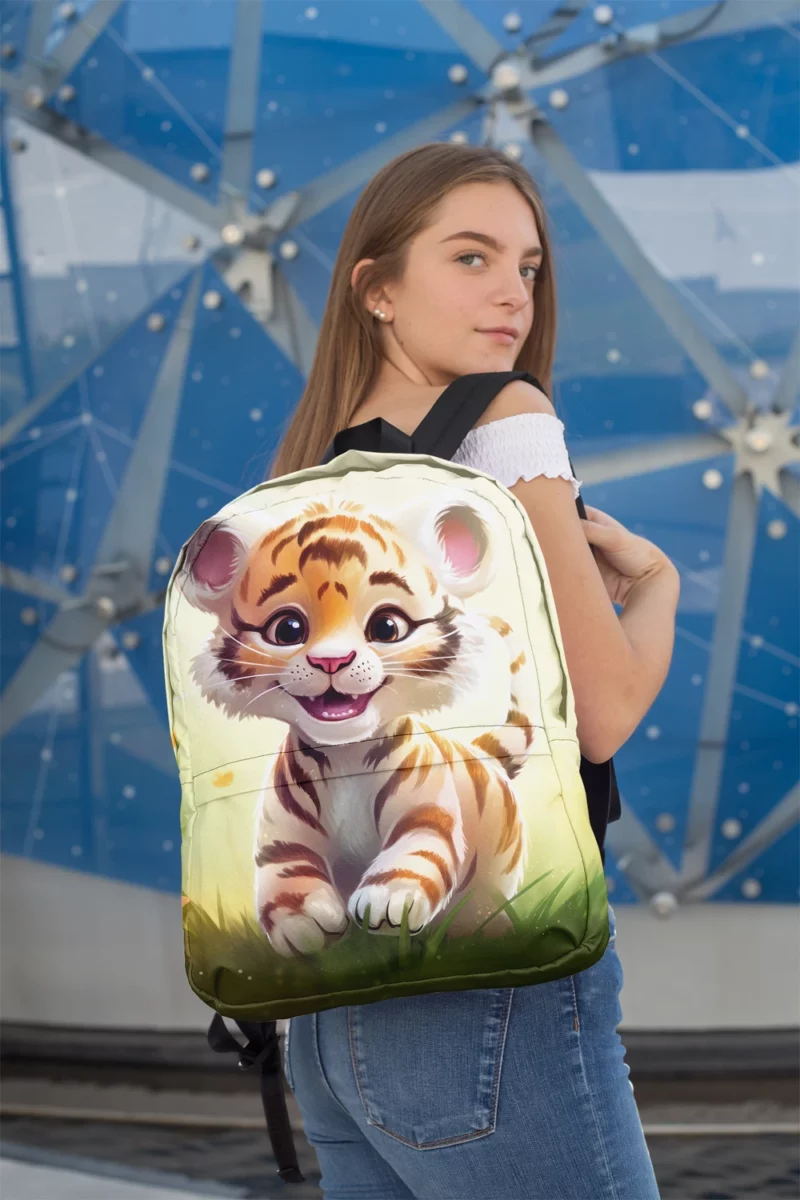 Cute Tiger Illustration Backpack 2