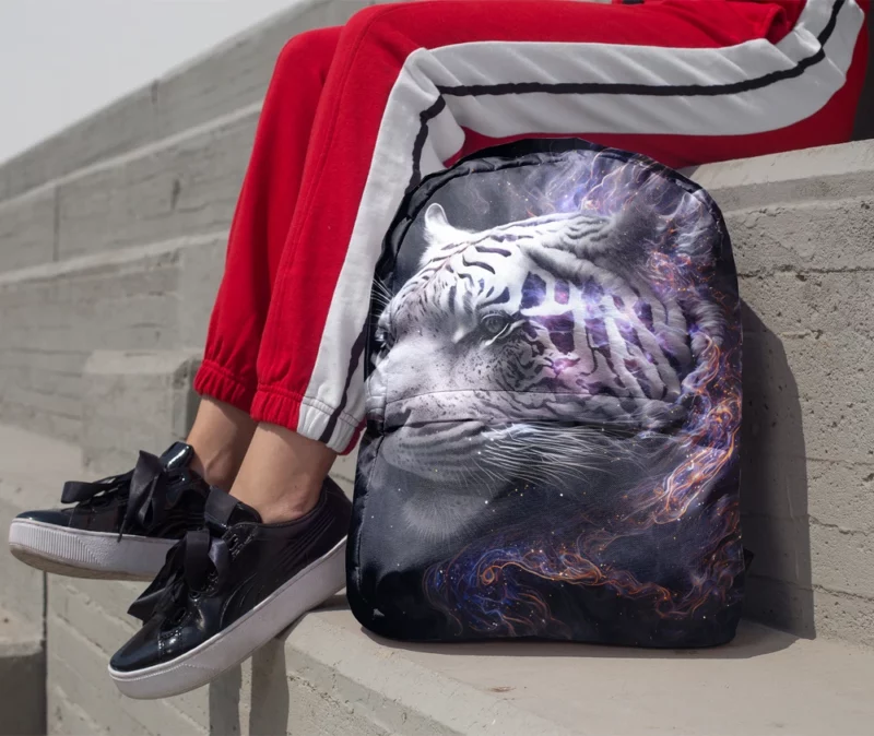 Galaxy Tiger Print Backpack 1