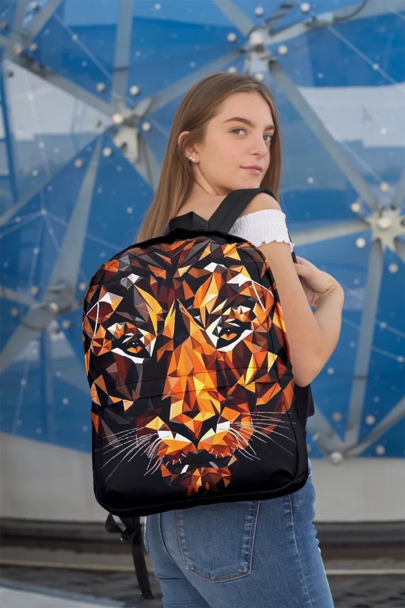 Tiger Figure in Window Display Backpack 2