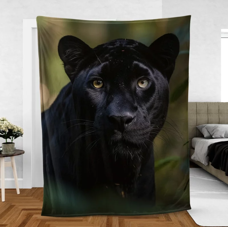 Alert Tiger Walking in Nature Fleece Blanket