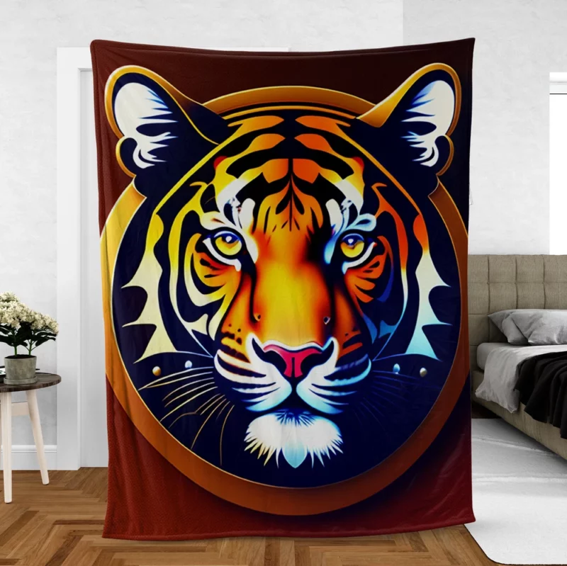 Bengal Tiger Logo Fleece Blanket