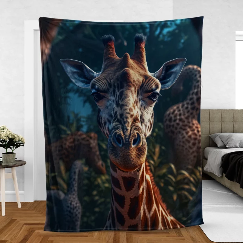 Forest Wildlife Photography Fleece Blanket