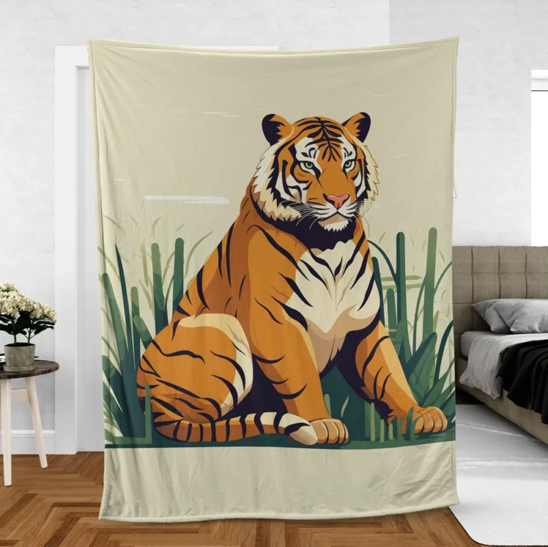 Stunning Bengal Tiger Fleece Blanket