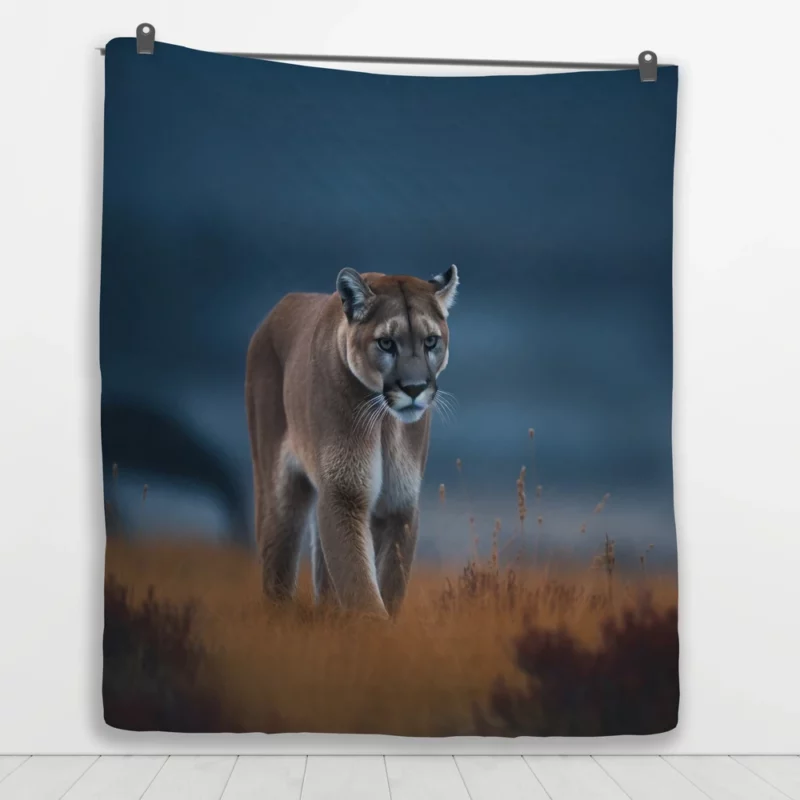 Wild Puma Photo Quilt Blanket 1