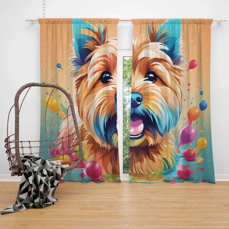 Norwich Terrier Bond Teen Companion Curtain