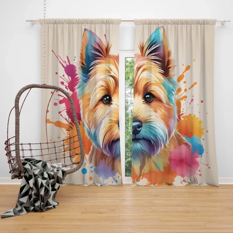 Norwich Terrier Surprise Teen Joy Curtain