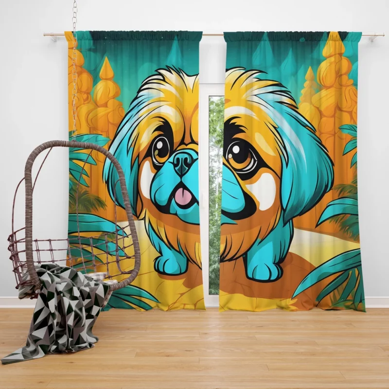 Pekingese Pal The Perfect Dog Curtain