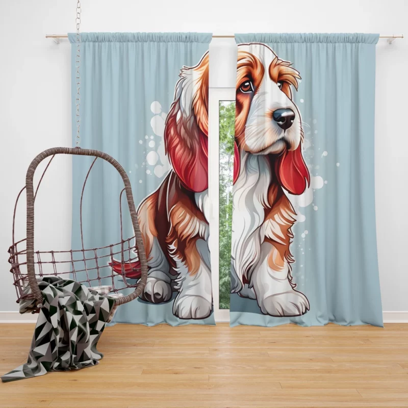 Petit Basset Griffon Vendeen Charm Delightful Dog Curtain