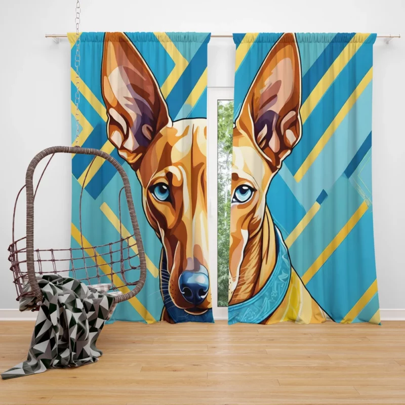 Pharaoh Friend Agile Hound Dog Curtain