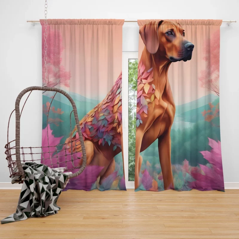 Regal Ridge Rhodesian Ridgeback Dog Curtain