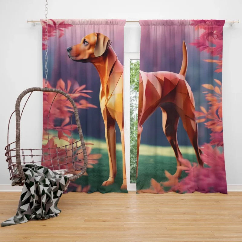 Rhodesian Ridgeback Noble Hound Companion Curtain