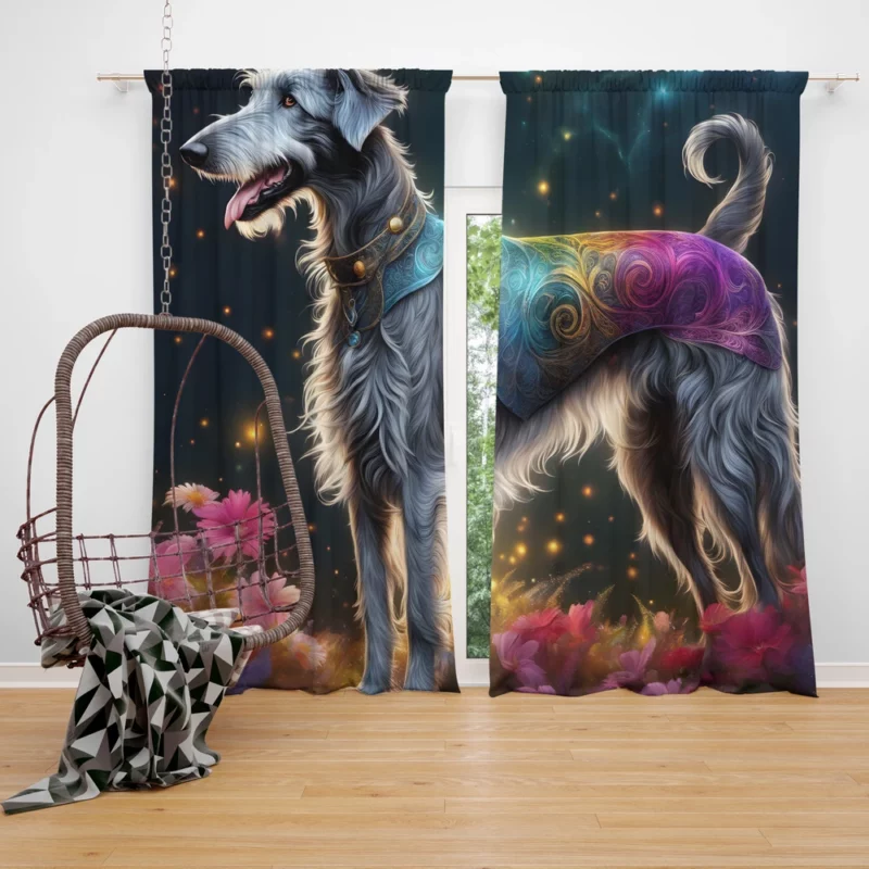 Scottish Deerhound Graceful Hound Companion Curtain