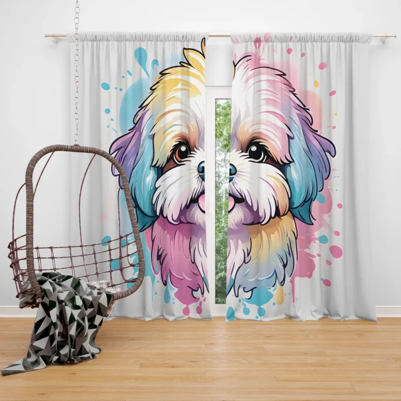Shih-Poo Charm Lively Companion Curtain