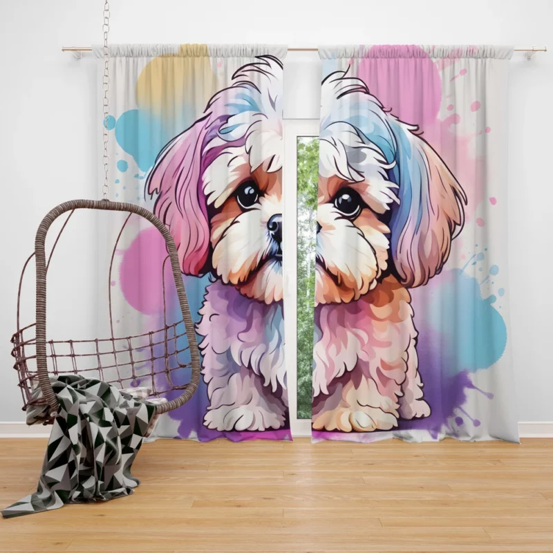 Shih-Poo Pal The Perfect Dog Curtain