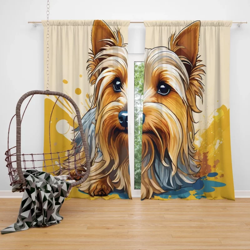 Silky Terrier Delight The Perfect Dog Curtain