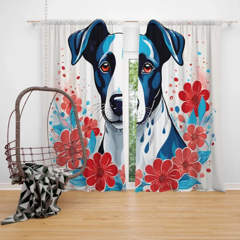 Sloughi Majesty Graceful Dog Curtain
