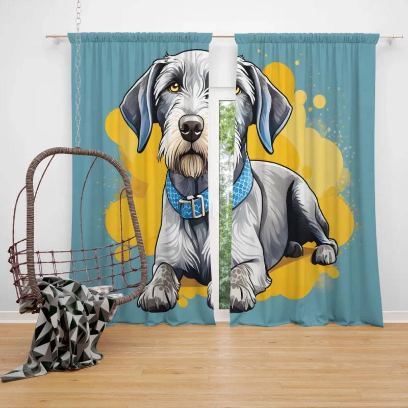 Slovakian Wirehaired Pointer Companion Dog Curtain