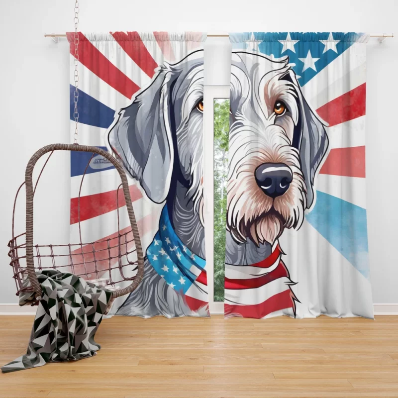 Slovakian Wirehaired Pointer Pal Loyal Dog Curtain