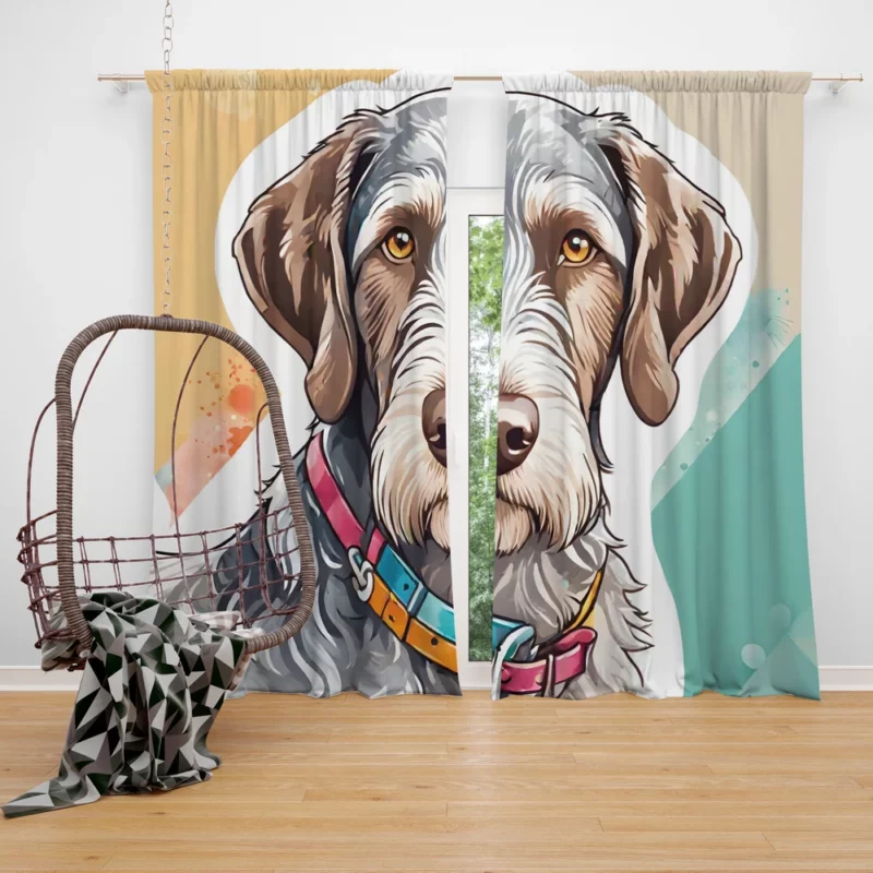 Slovakian Wirehaired Pointer Versatile Companion Curtain
