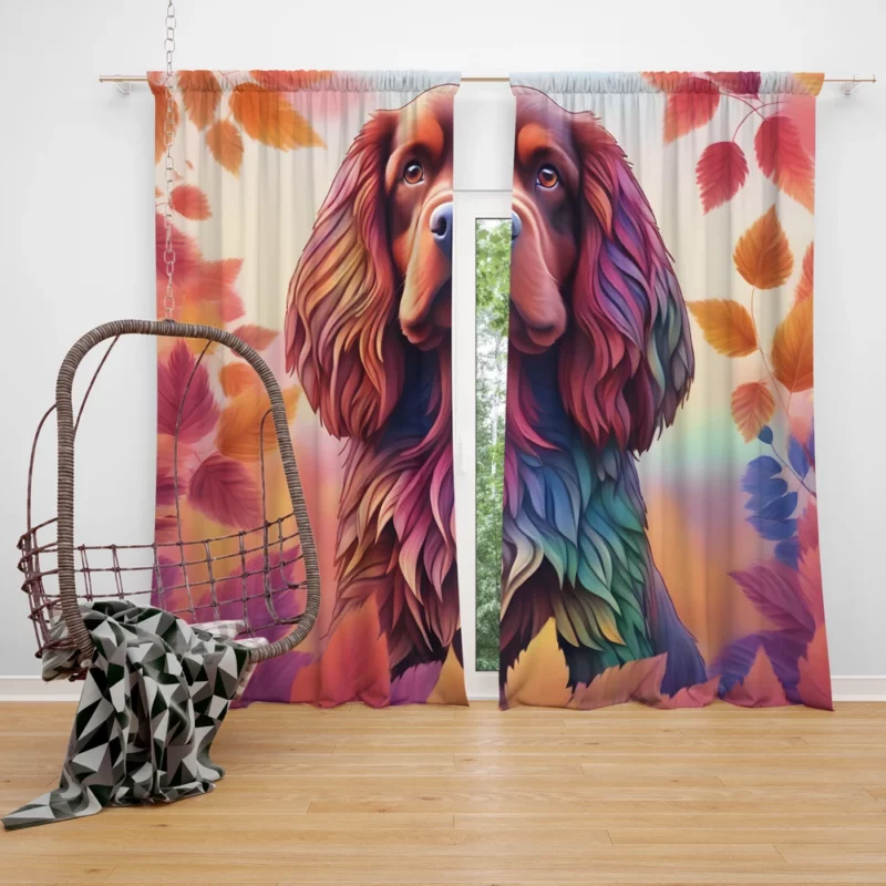 Sussex Spaniel Gentle and Loyal Companion Curtain