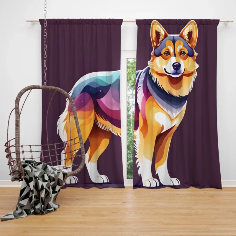 Swedish Vallhund Delight The Perfect Companion Curtain