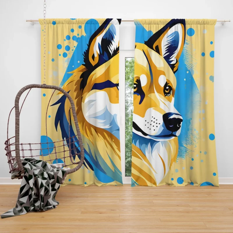 The Shikoku Wonder Devoted Dog Curtain