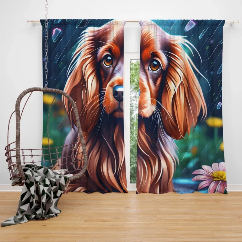 The Sussex Charm Spaniel Dog Curtain