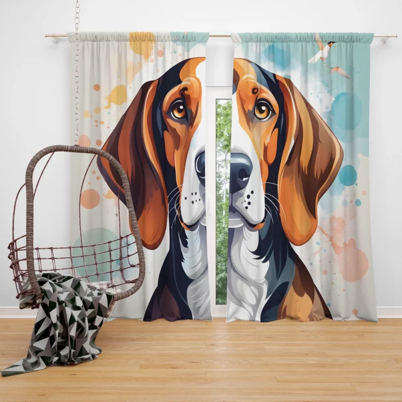 Treeing Walker Coonhound Pal The Perfect Dog Curtain