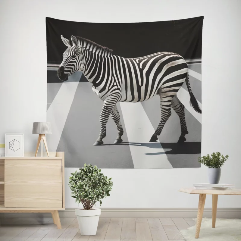 Zebra Crosswalk Wall Tapestry