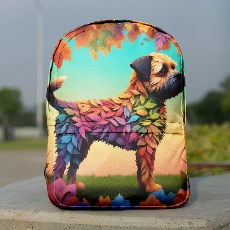 Border Terrier Dog Loyal Companion Minimalist Backpack