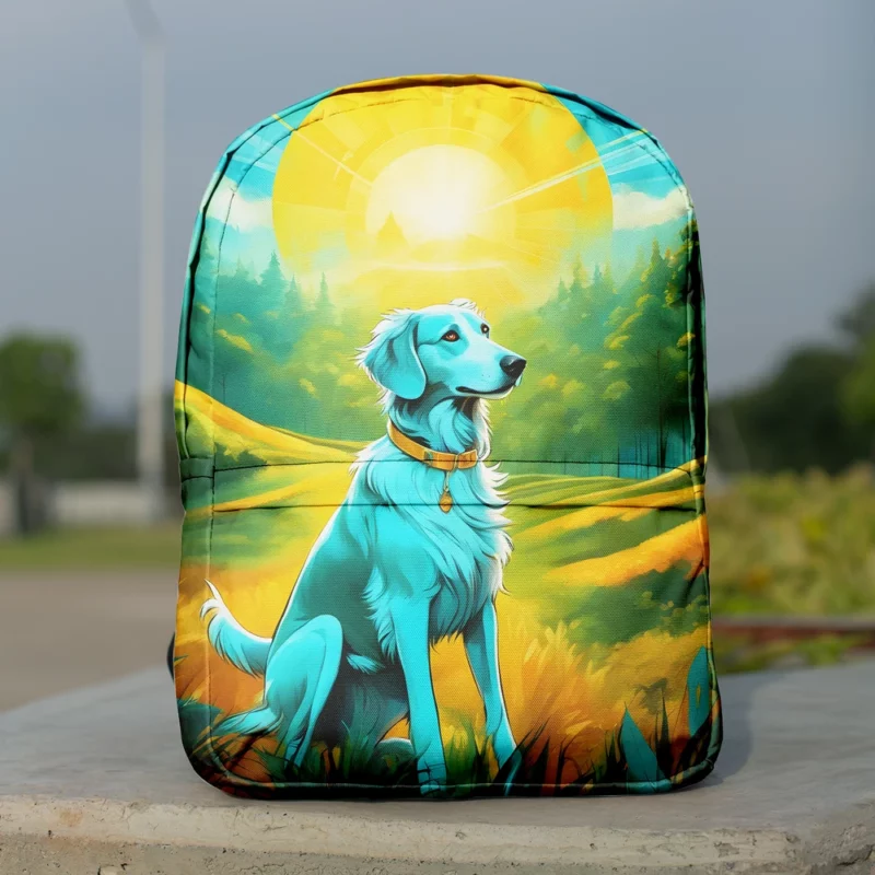 Borzoi Dog Elegant Explorer Minimalist Backpack