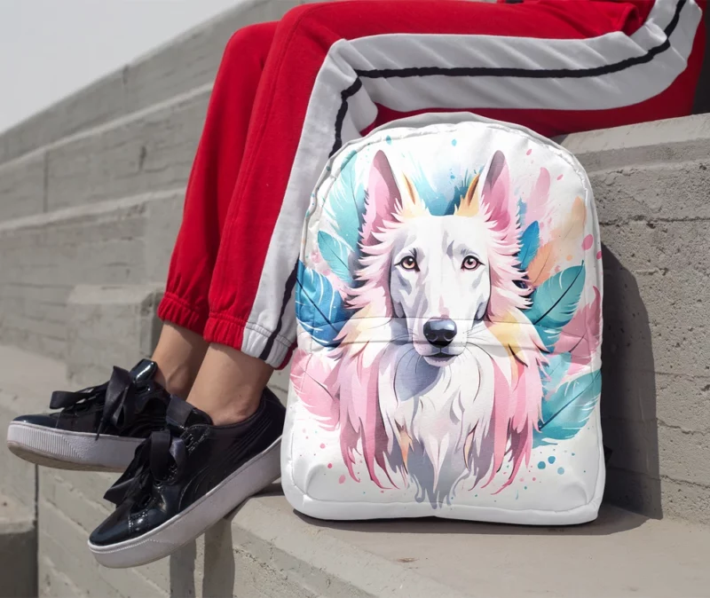 Borzoi Dog Majestic Beauty Minimalist Backpack 1