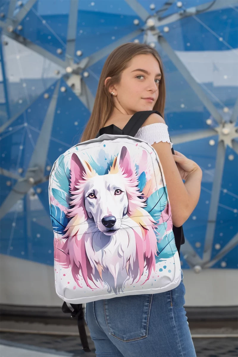 Borzoi Dog Majestic Beauty Minimalist Backpack 2