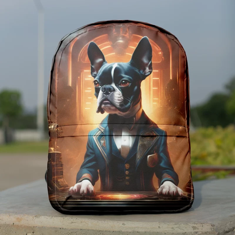Boston Terrier Dog Heritage Buddy Minimalist Backpack