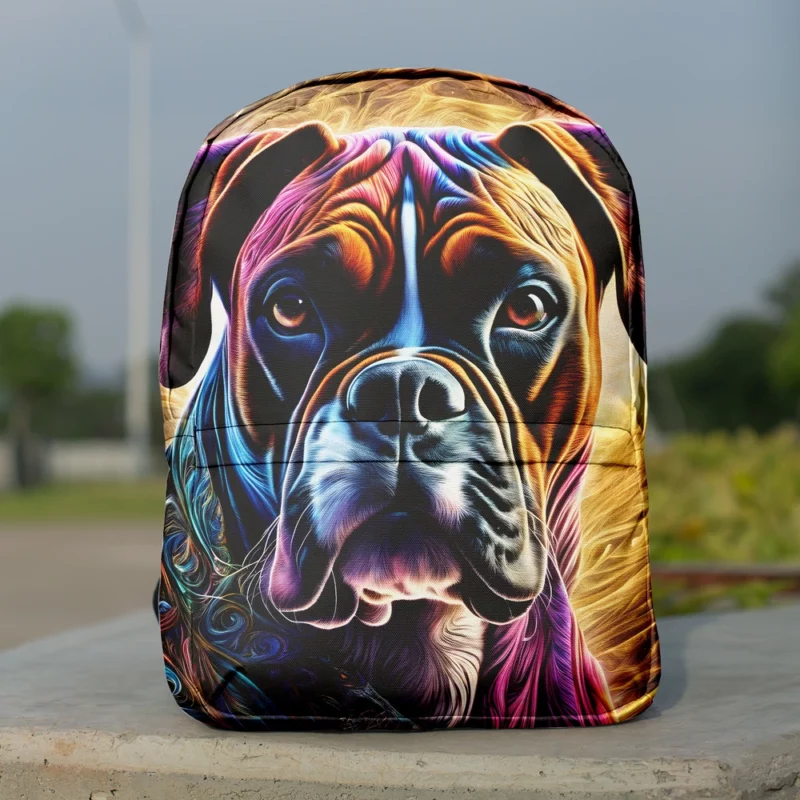 Boxer Dog Heritage Protector Minimalist Backpack