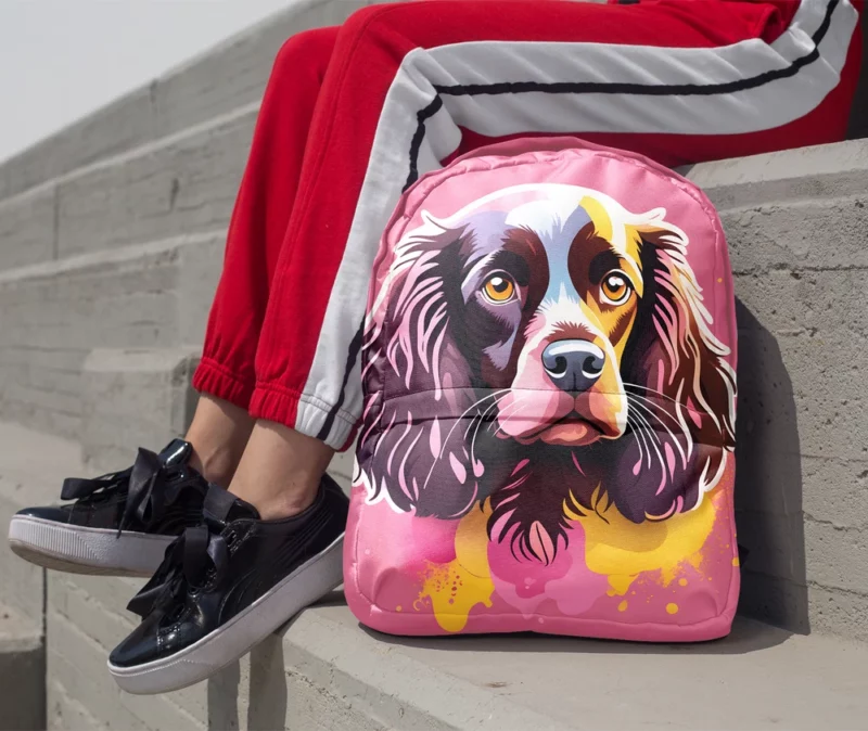 Boykin Spaniel Dog Energetic Companion Minimalist Backpack 1