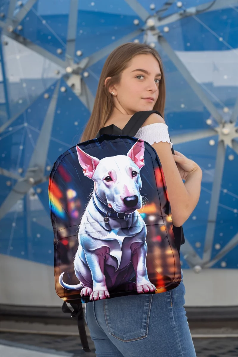 Bull Terrier Dog Dynamic Athlete Minimalist Backpack 2