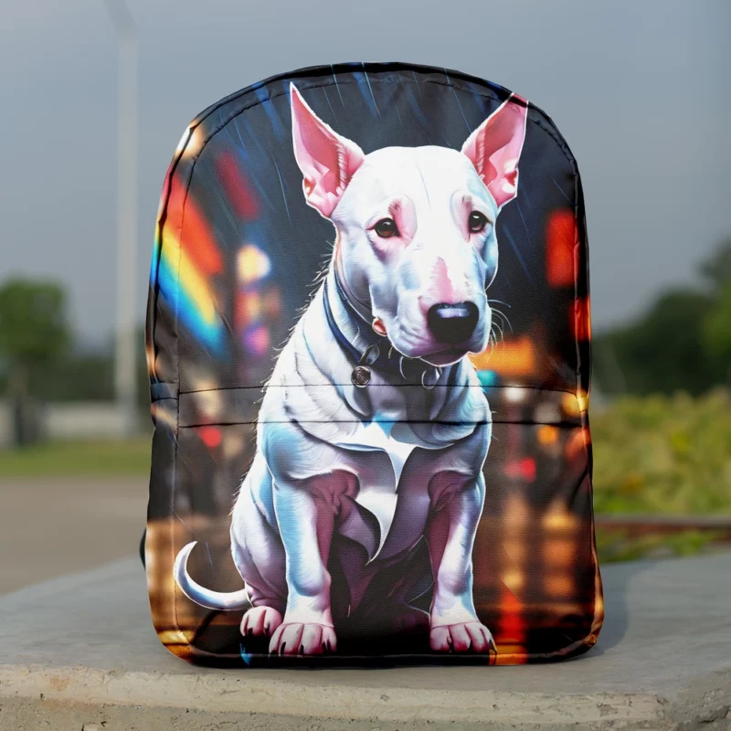Bull Terrier Dog Dynamic Athlete Minimalist Backpack