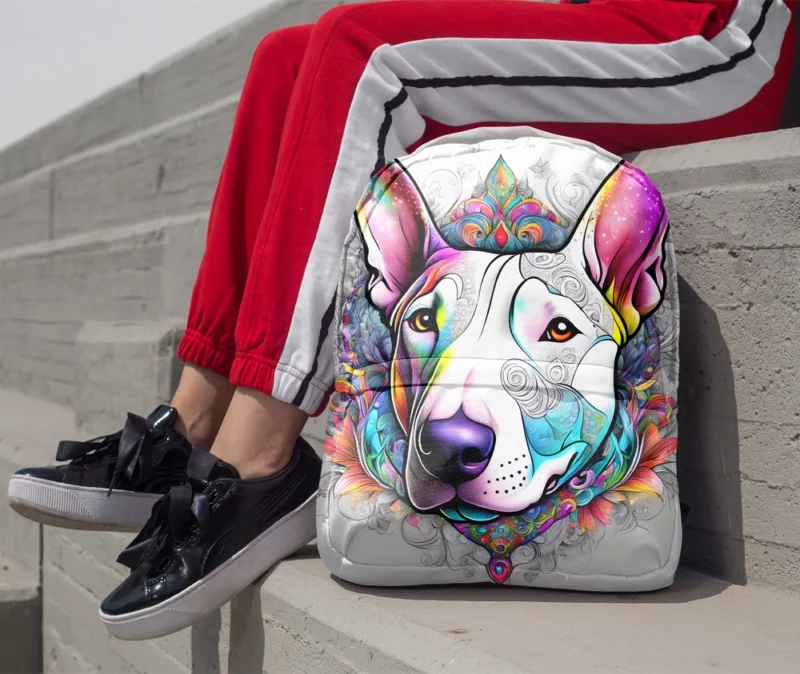 Bull Terrier Dog Elegant Explorer Minimalist Backpack 1