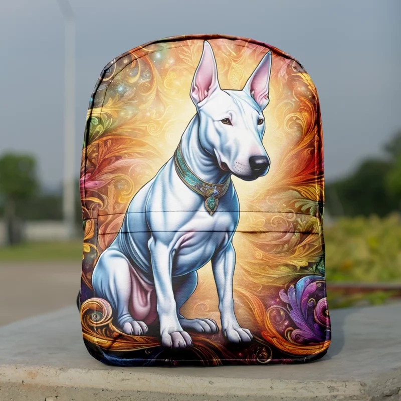 Bull Terrier Dog The Furry Philosopher Minimalist Backpack