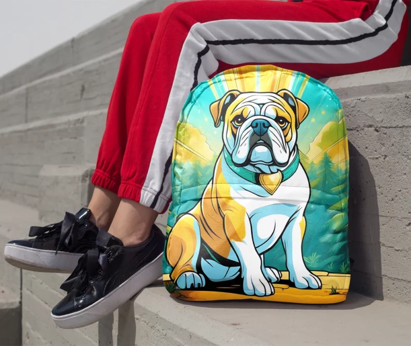 Bulldog Dog Majesty Tailored Toughness Minimalist Backpack 1