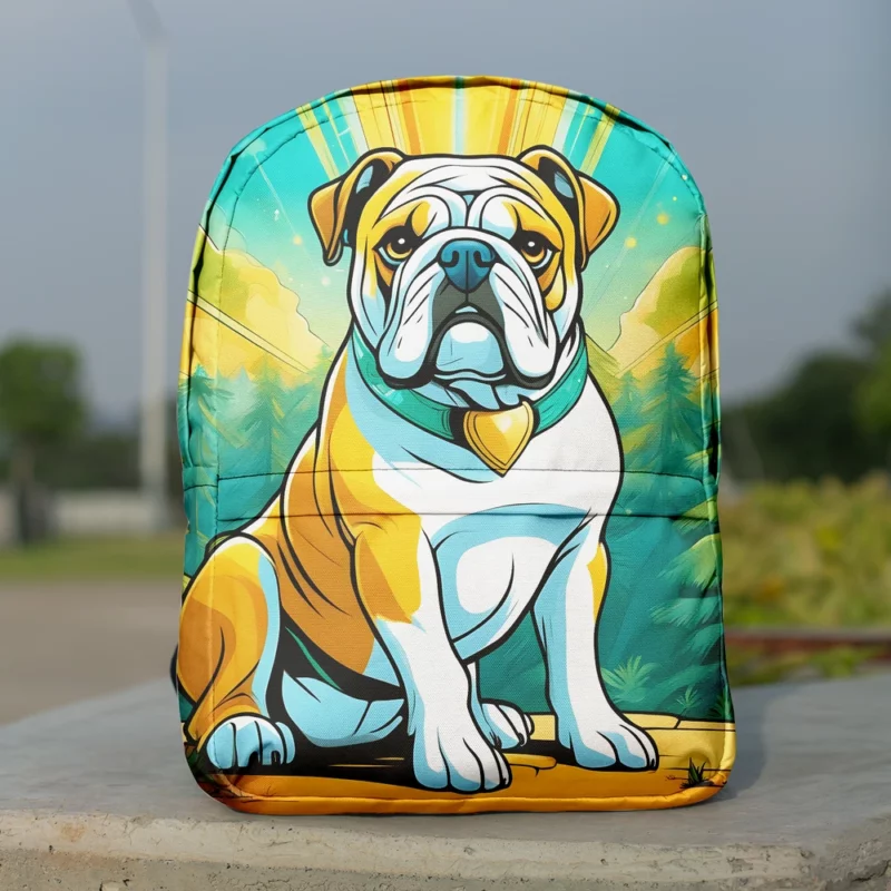 Bulldog Dog Majesty Tailored Toughness Minimalist Backpack