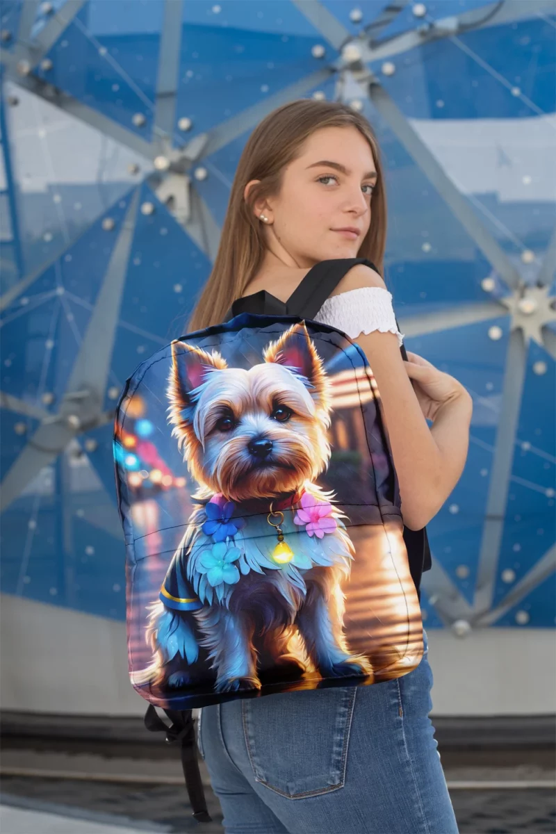 Cairn Terrier Cheerful Dog Essence Minimalist Backpack 2