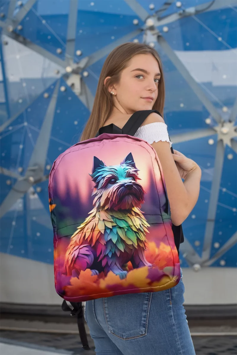 Cairn Terrier Companion Loyal Dog Minimalist Backpack 2