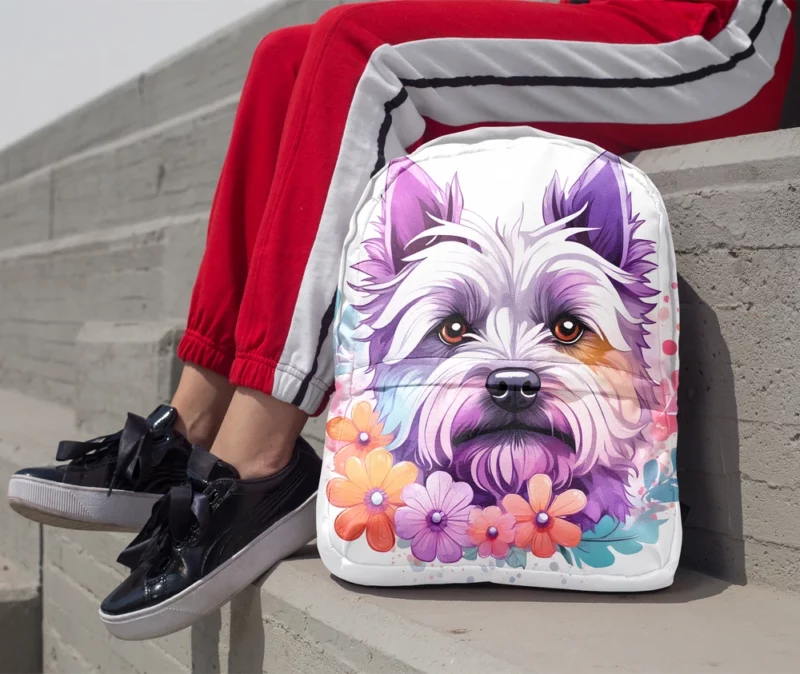 Cairn Terrier Magic Dog Enchantment Minimalist Backpack 1
