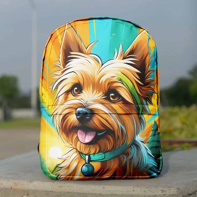 Cairn Terrier Pal Lovable Dog Companion Minimalist Backpack