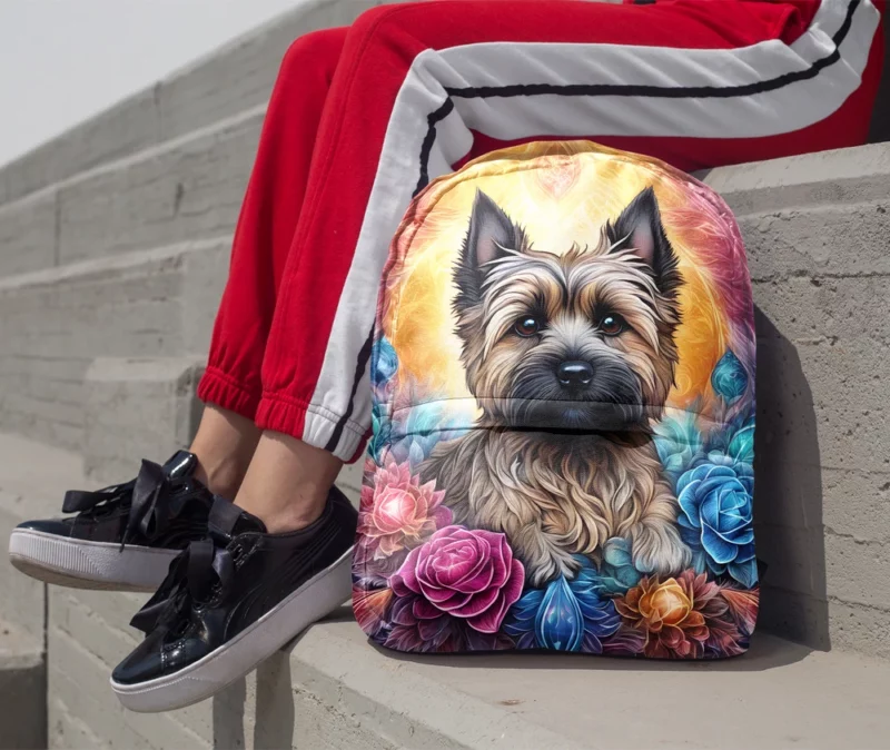 Cairn Terrier Playful Nature Dog Delight Minimalist Backpack 1