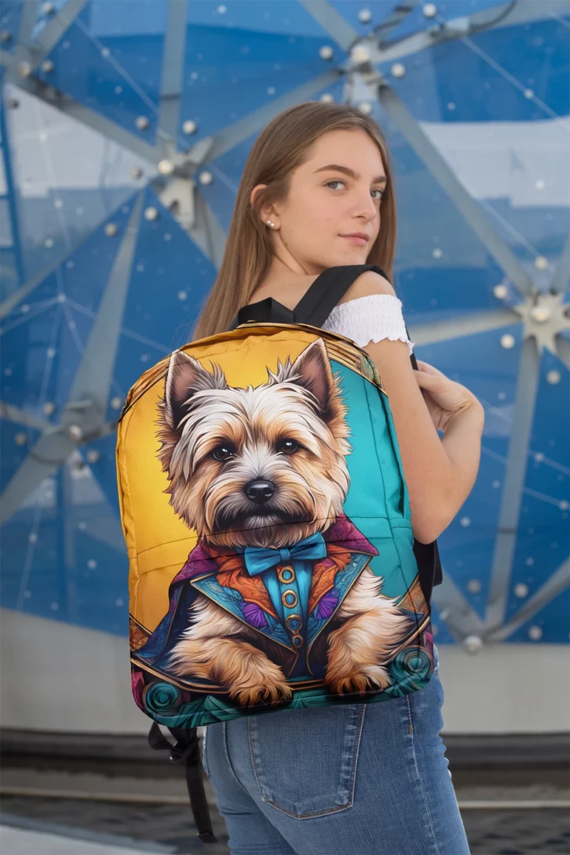 Cairn Terrier Spirit Dog Zestful Energy Minimalist Backpack 2